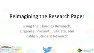 Reimagining the Research Paper
