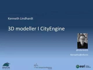 3D modeller I CityEngine