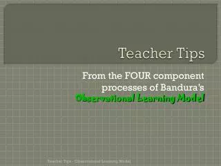 teacher tips