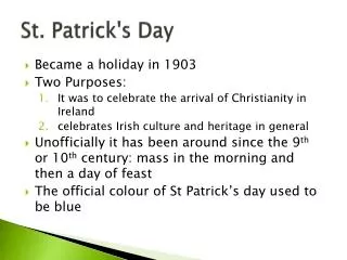 St. Patrick's Day