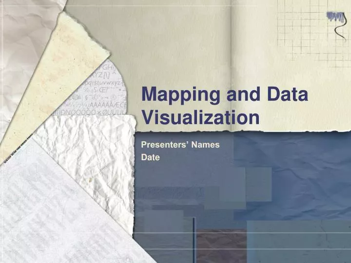 mapping and data visualization