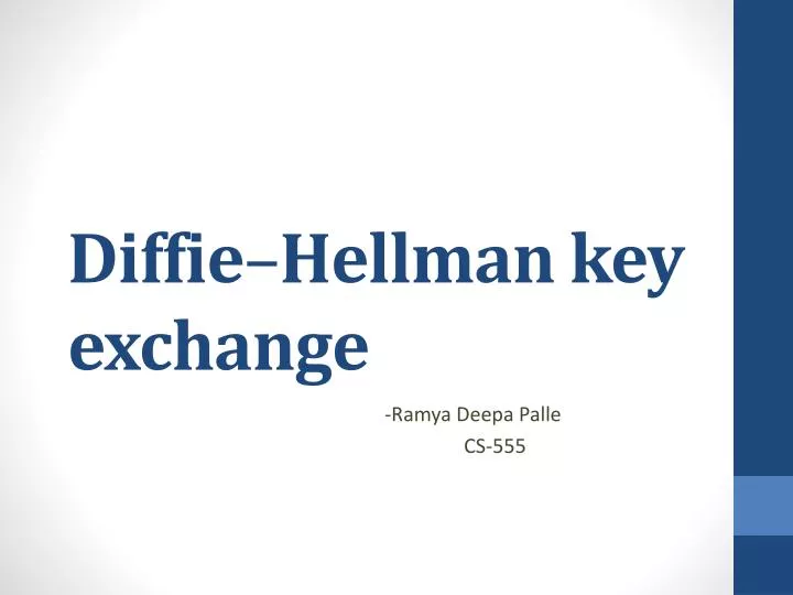 Diffie–Hellman key exchange - Wikipedia