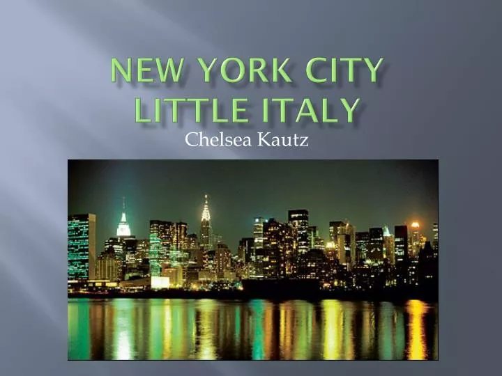 new york city little italy