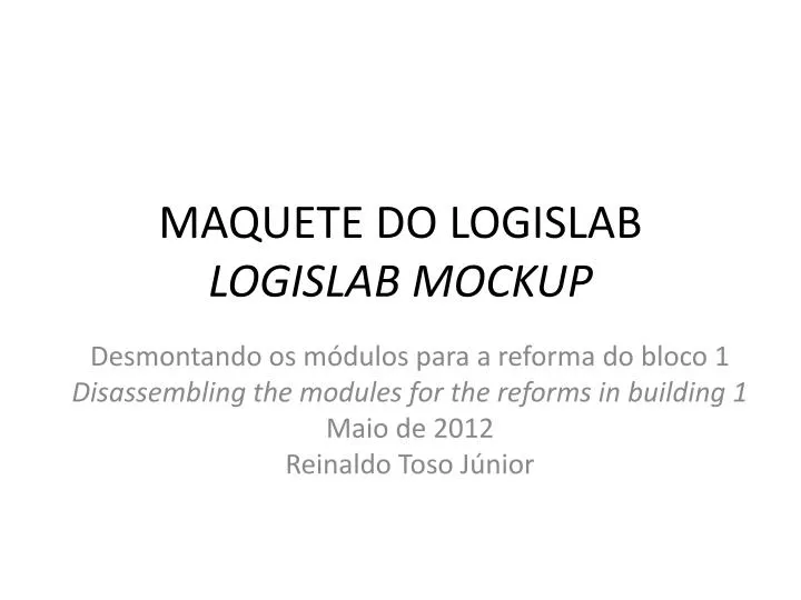 maquete do logislab logislab mockup