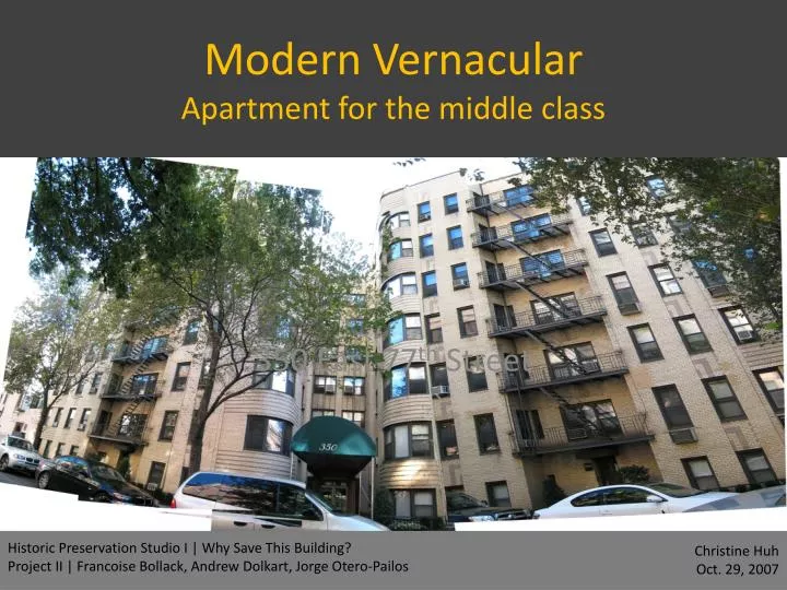 modern vernacular apartment for the middle class