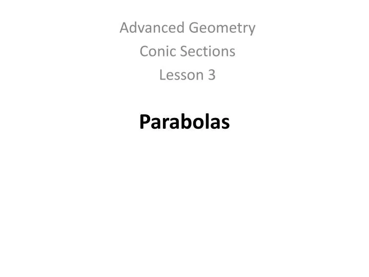 parabolas