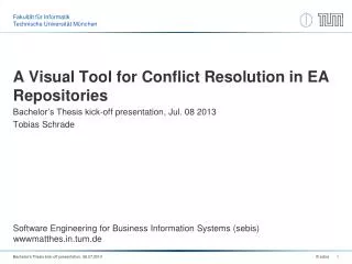 A Visual Tool for Conflict Resolution in EA Repositories