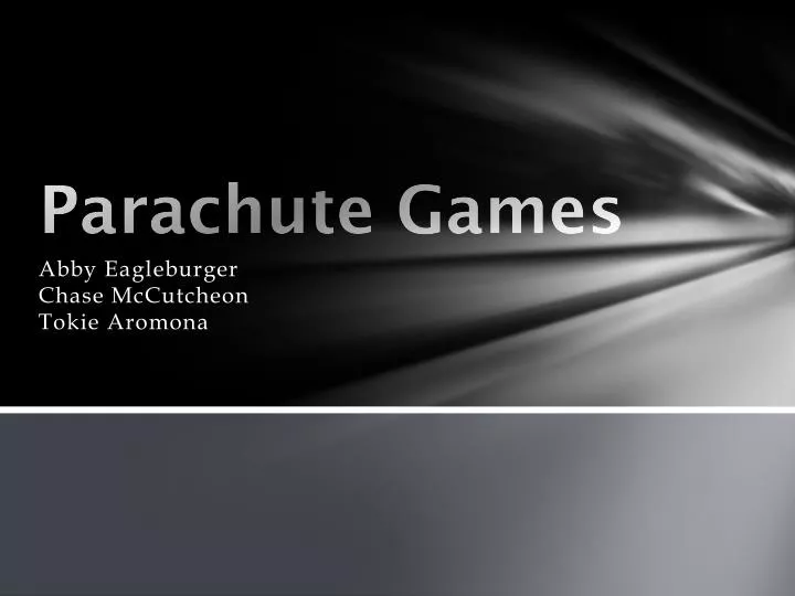 parachute games