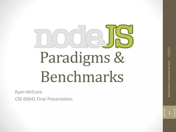 paradigms benchmarks