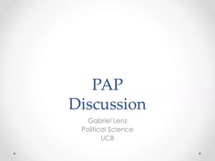 pap discussion