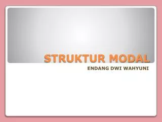 struktur modal
