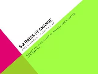 5 2 rates of change