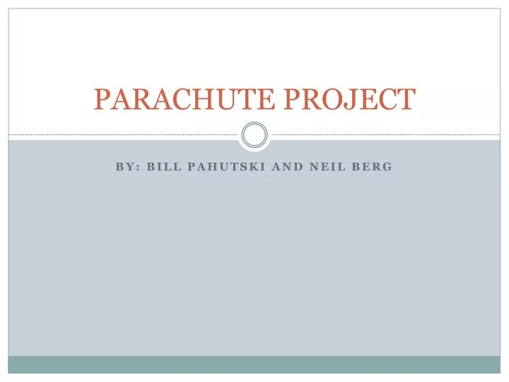 parachute project