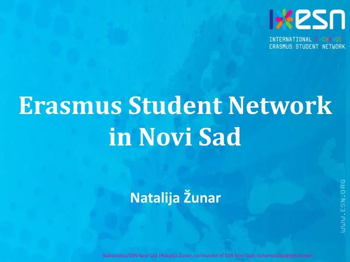 erasmus student network in nov i sad