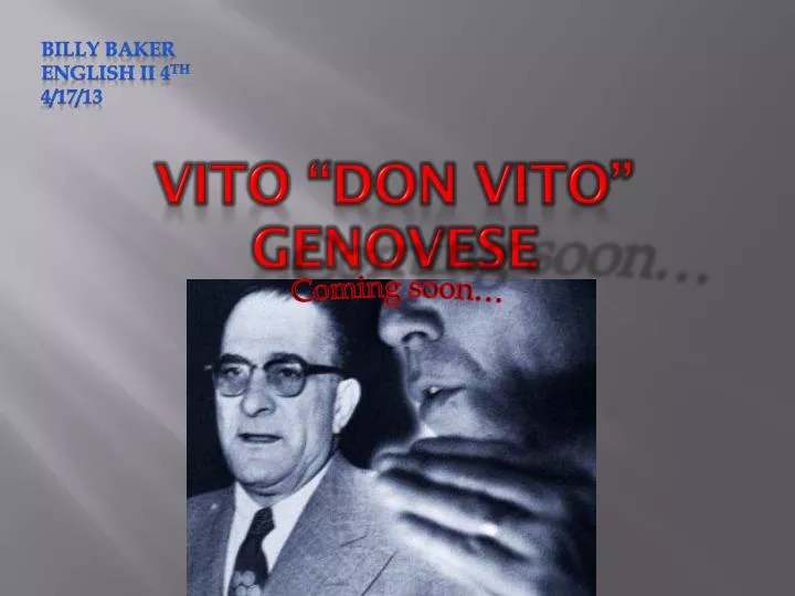 vito don vito genovese