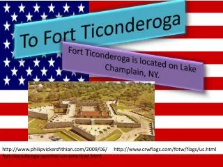 To Fort Ticonderoga