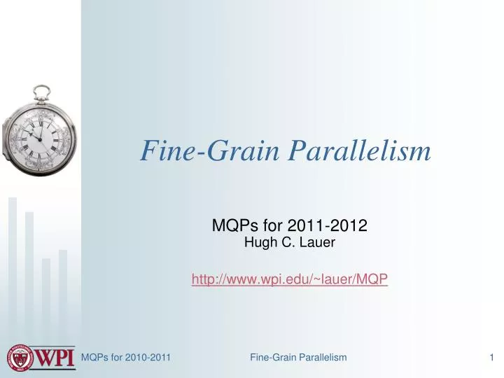 fine grain parallelism