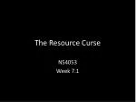 The Resource Curse - slide 1
