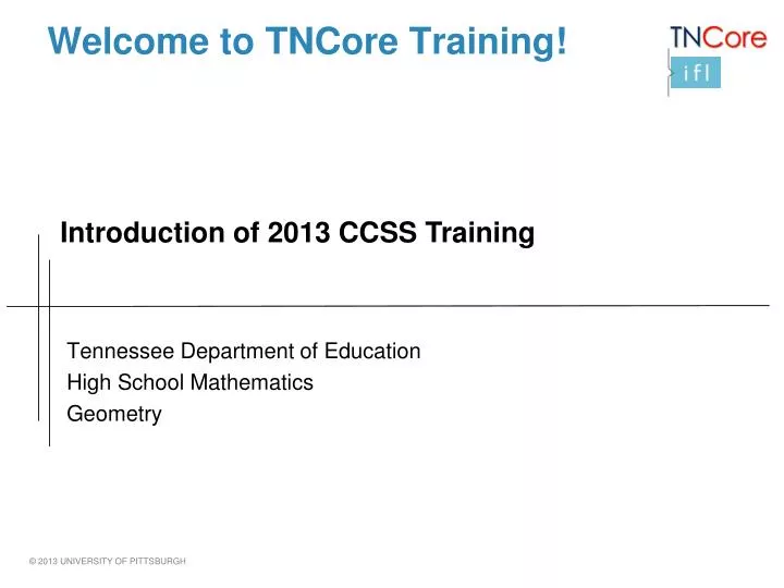 welcome to tncore training