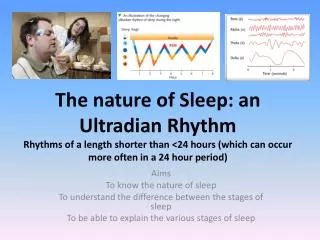 Aims To know the nature of sleep To understand the difference between the stages of sleep