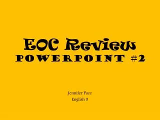 EOC Review PowerPoint #2