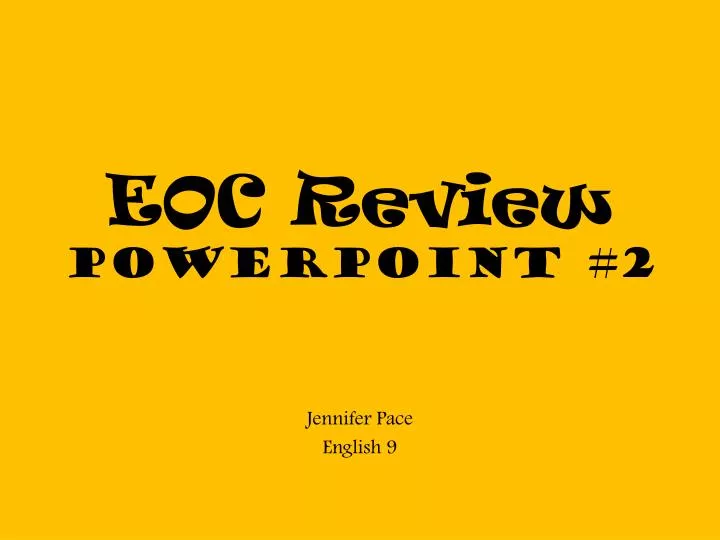 eoc review powerpoint 2