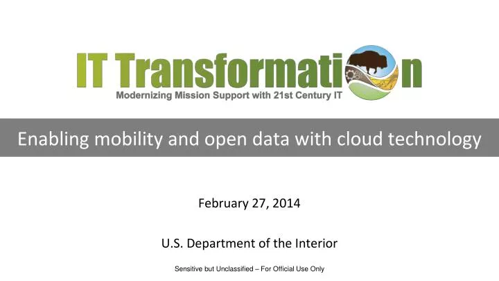 enabling mobility and open data with cloud technology