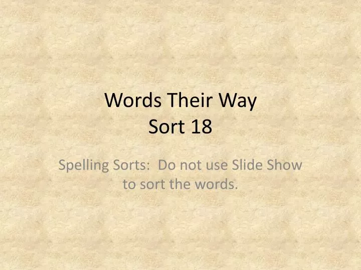 words their way sort 18