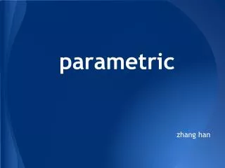 parametric