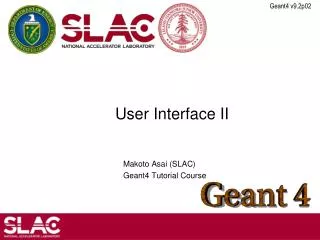 User Interface II