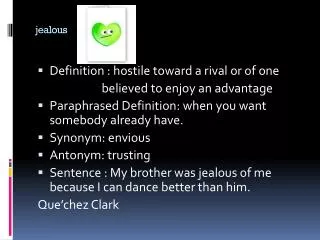 jealous