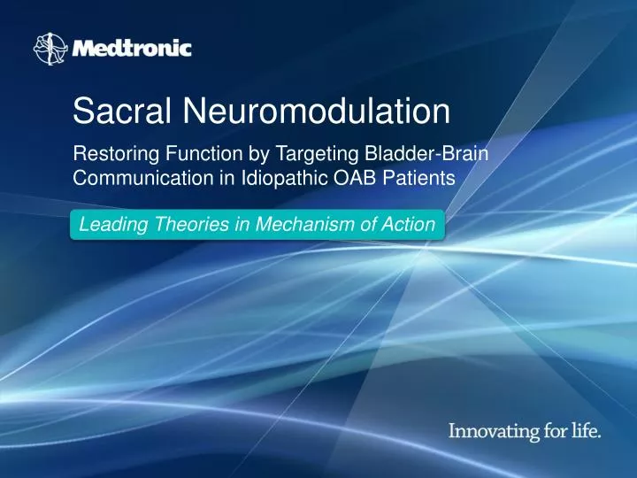 sacral neuromodulation