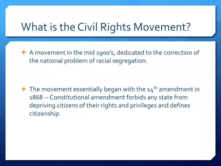 what is the civil rights movement