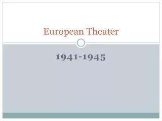 European Theater
