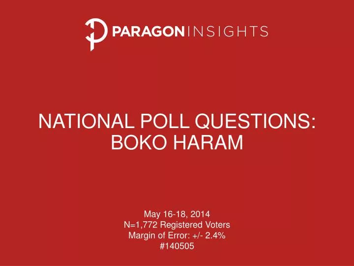 national poll questions boko haram