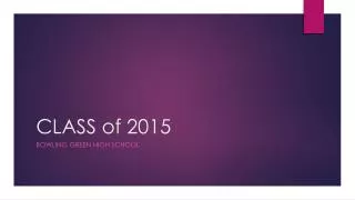 CLASS of 2015