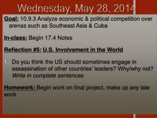 Wednesday, May 28, 2014