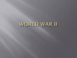 World War II