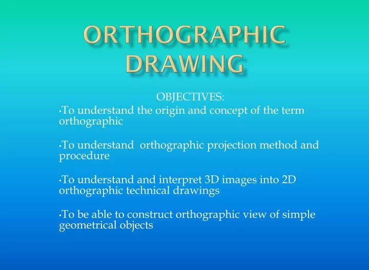 orthographic drawing