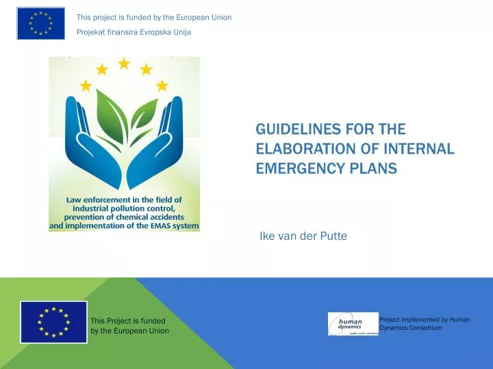 guidelines for the elaboration of internal emergency plans