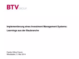 implementierung eines investment management systems learnings aus der baubranche