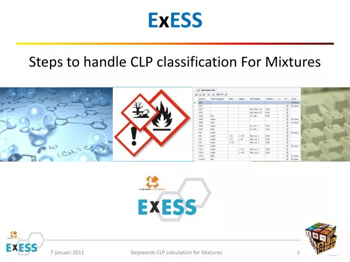 e x ess steps to handle clp classification for mixtures