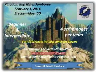 Kingdom Kup Mites Jamboree February 1, 2014 Breckenridge, CO