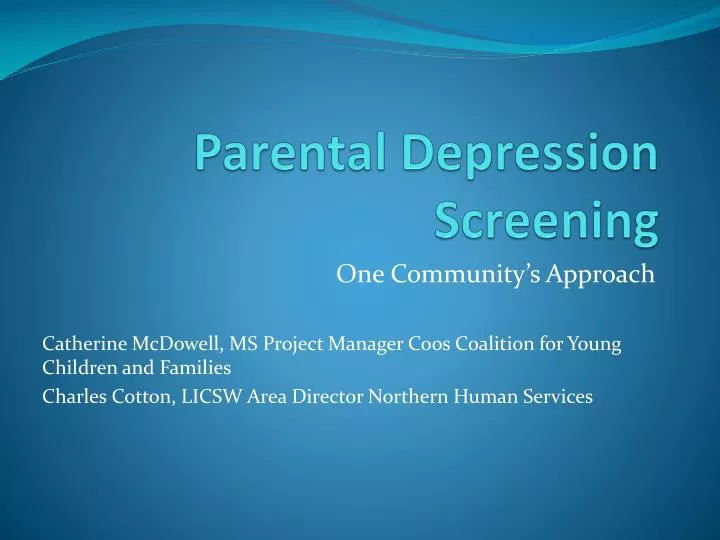 parental depression screening