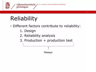 Reliability