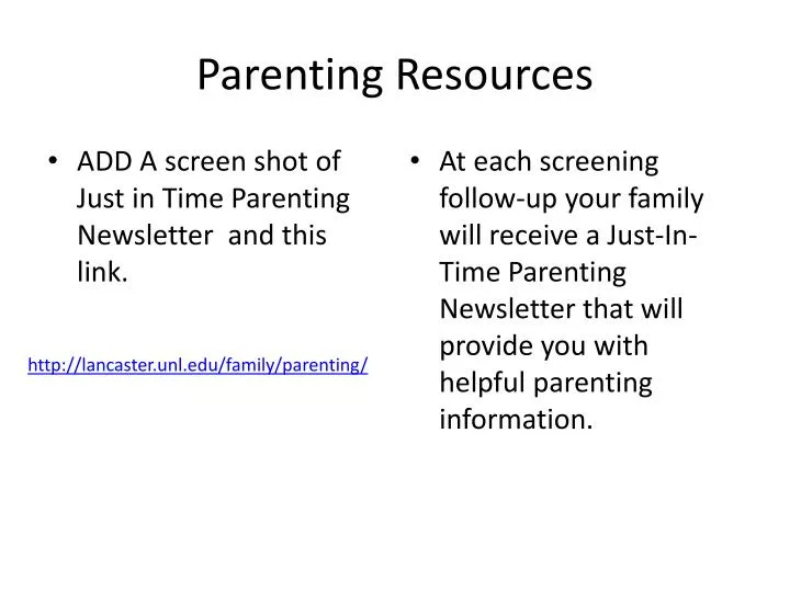 parenting resources