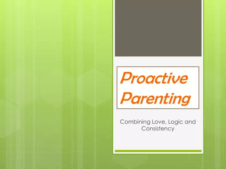 proactive parenting