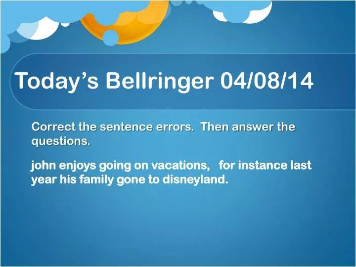 today s bellringer 04 08 14