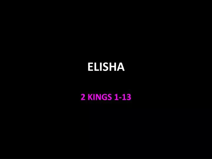 elisha