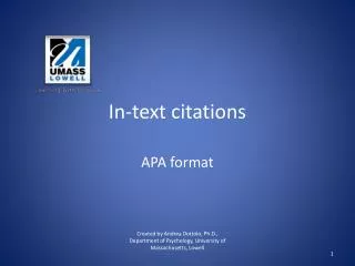 In-text citations